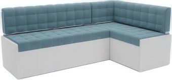 Мебель-АРС Ганновер правый 208x82x133 (голубой Luna 089)