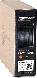 Пластик Filamentarno! ABS/PA GF-8 1.75 мм 750 г (черный)