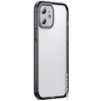 Чехол для телефона Baseus Camera Lens Protector Frame для Apple iPhone 12 Pro Max (черный)