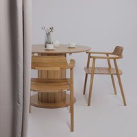 Кухонный стол Оримэкс Олаф 1100-1400x1100 (светлый дуб без тонировки/светлый дуб)