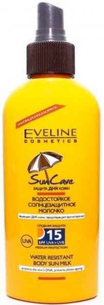 

Молочко солнцезащитное Eveline Cosmetics Sun Care SPF15 водостойкое 150 мл