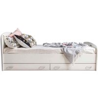 Кровать Doma Виктория 80x200 с ящиками (белый)