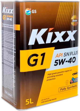Kixx G1 SN Plus 5W-40 5л моторное масло купить в Минске