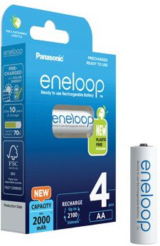 

Аккумулятор Panasonic Eneloop AA 2000mAh 2 шт BK-3MCDE/2BE