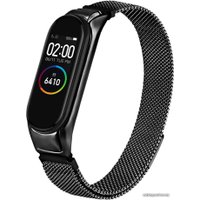 Браслет KST Миланская петля для Xiaomi Mi Band 3/4 (черный)