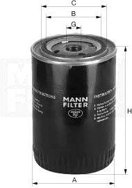 

Масляный фильтр MANN-filter W1126/10