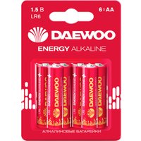 Батарейка Daewoo Energy Alkaline LR6 BL-6 (6 шт)