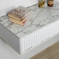 Туалетный столик без зеркала Shtabe Royal 5014 эко (мрамор каррара)