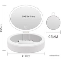 Косметическое зеркало ShineMirror TD-022 (белый)