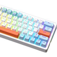 Клавиатура JEGG ZA63 Pro White Blue Orange (TNT Yellow)