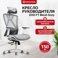 Офисное кресло Evolution Exo F1 Mesh Grey (серый)