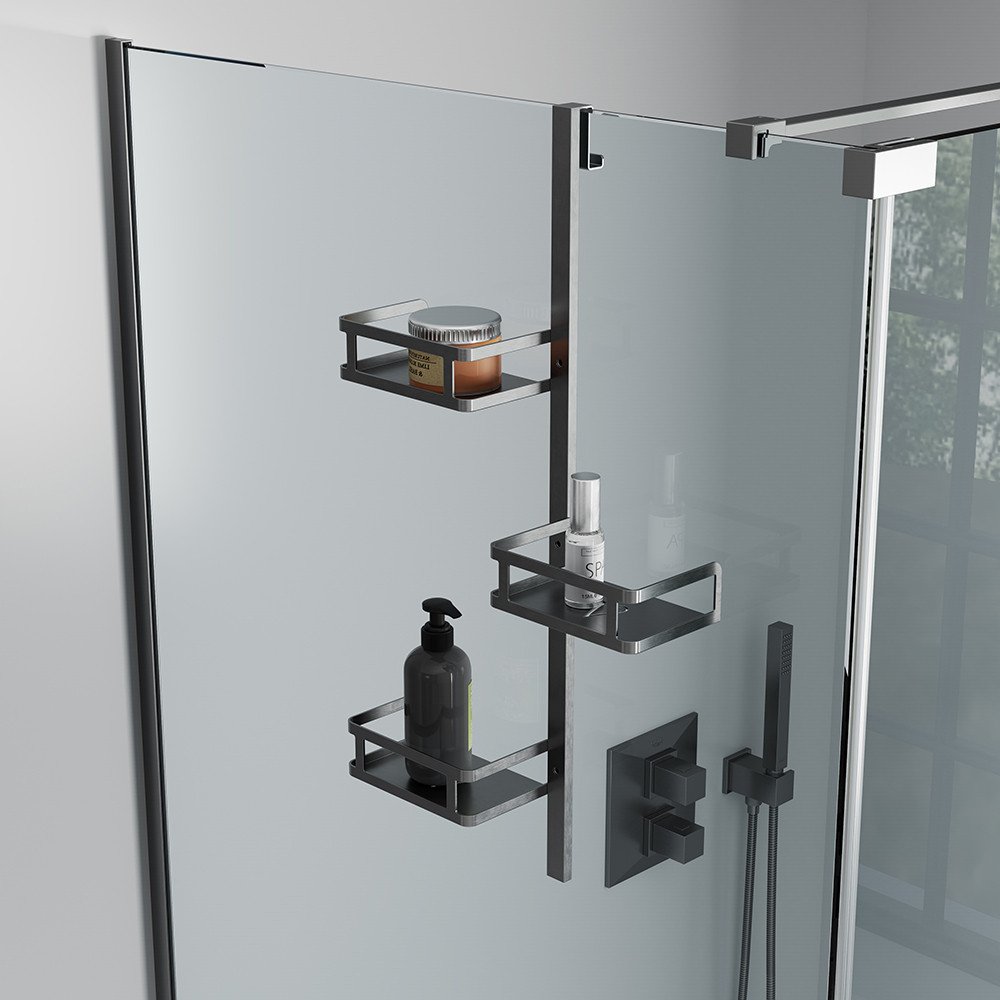 Veconi Полка для ванной Moderno MD-GR-C9 (графит)