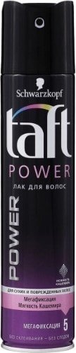 

Лак Taft для волос мегафиксация Power Нежность кашемира 225 мл
