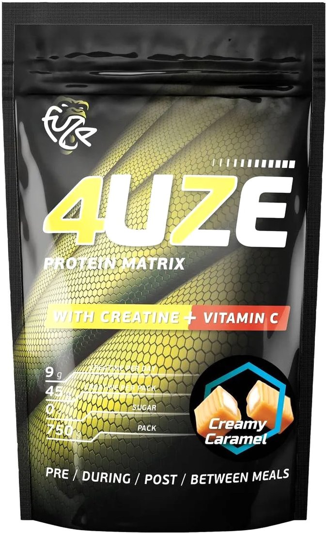 

Протеин комплексный Pureprotein Fuze 4uze + Creatine (750г, сливочная карамель)