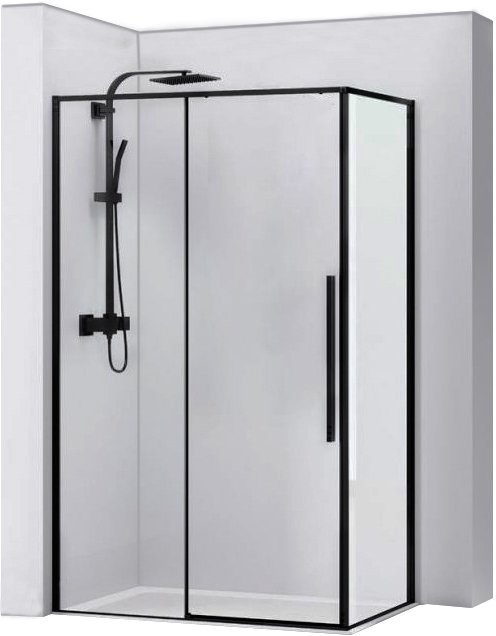 

Душевой уголок Rea Solar Black Mat 120x90