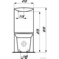 Унитаз напольный Laufen MyLife (напольный)