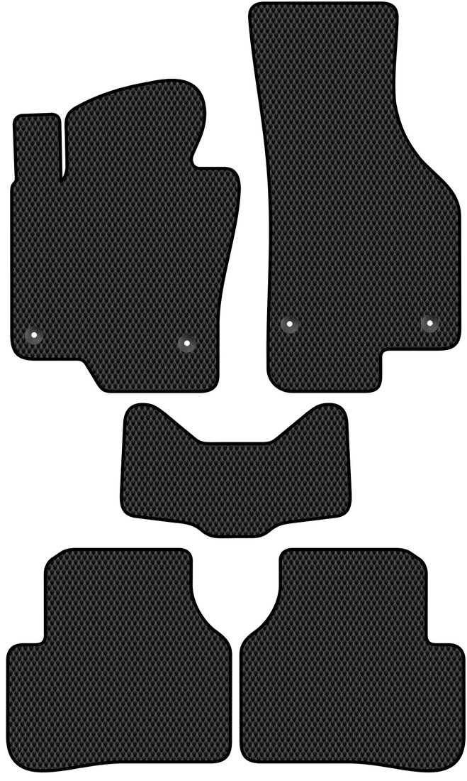 

Комплект ковриков для авто Alicosta Volkswagen Passat VI, VII (седан / B7, B6) 2005 - 2015 (черный, ромб)