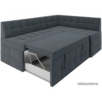 Угловой диван Мебель-АРС Атлантис правый 212x84x135 (велюр серо-синий HB-178 26) в Гомеле