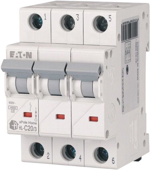 

Выключатель автоматический Eaton HL-C203 3P 20A C 4.5кA 3M 194792