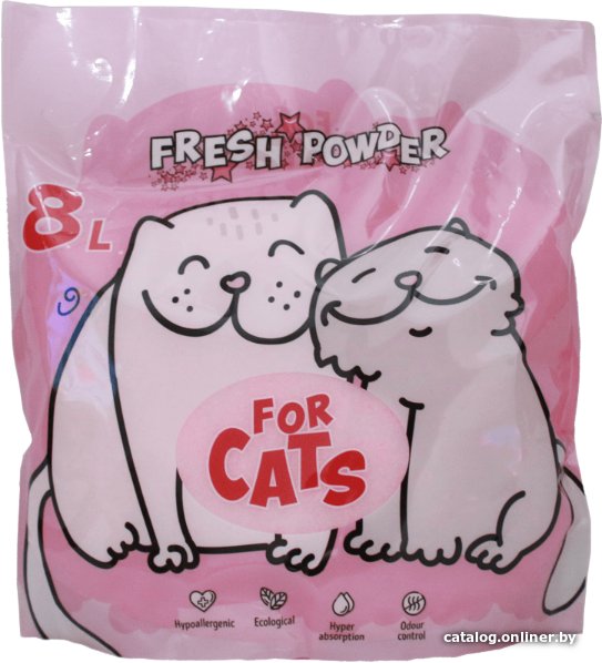 Наполнитель для туалета For Cats Fresh Powder 8 л