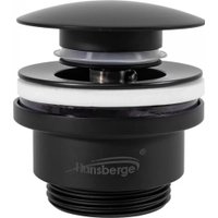Донный клапан Hansberge H107 (черный матовый)