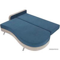 Тахта Лига диванов Премьер 105255 (левый, голубой/бежевый)