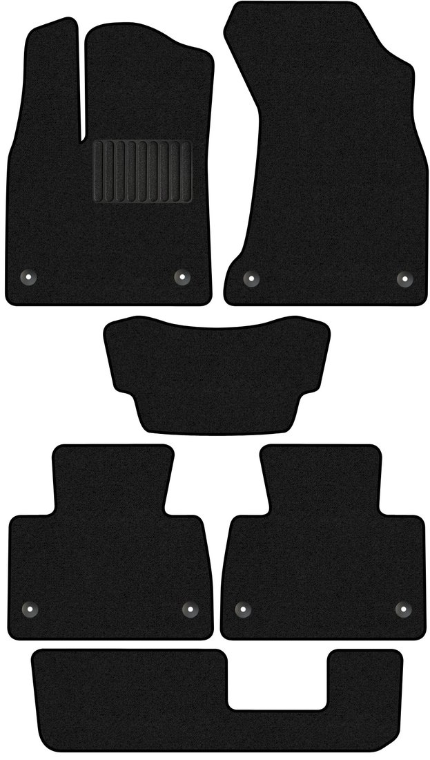 

Комплект ковриков для авто Alicosta Hongqi HS7 I (suv / CA6500T, CA6500T1, CA6501HA6T / 7 мест) 2018 - Н.В. +3 ряд (ворс)