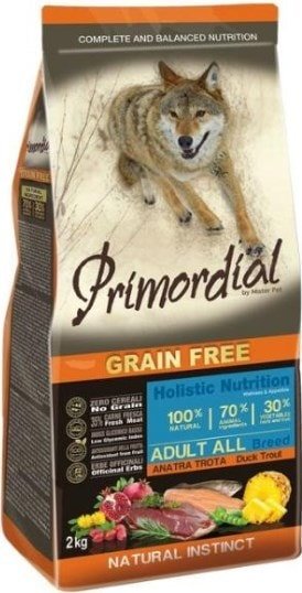 

Сухой корм для собак Primordial GF Dog Adult Trout & Duck 12 кг
