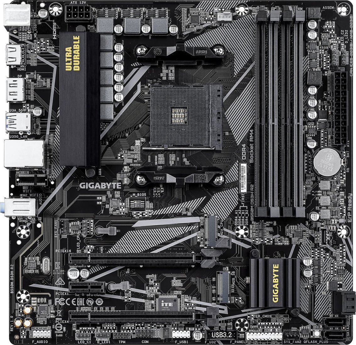Материнская плата Gigabyte B550M DS3H R2