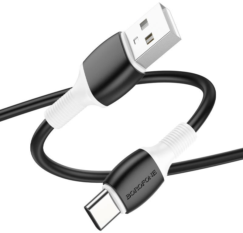 

Кабель Borofone BX84 USB Type-A - USB Type-C (1 м, черный)