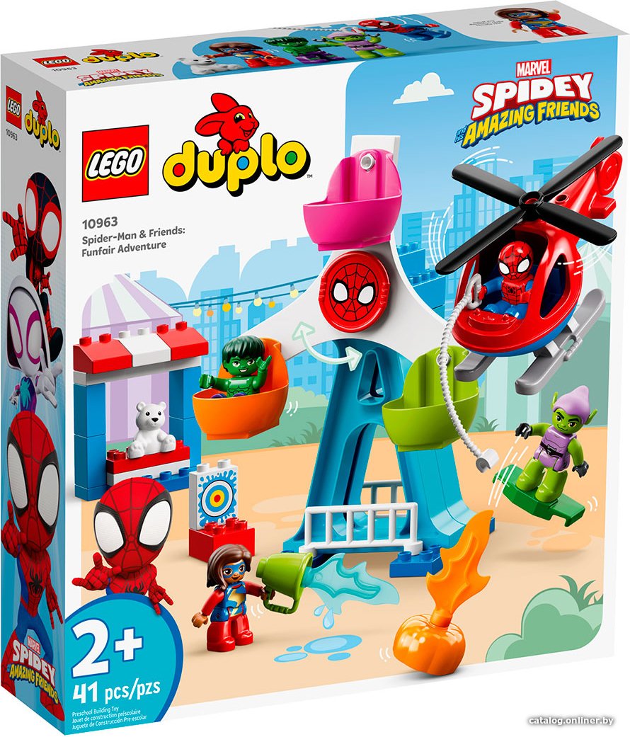 Конструктор LEGO Duplo 10963 Человек-паук и его друзья: приключения на ярмарке