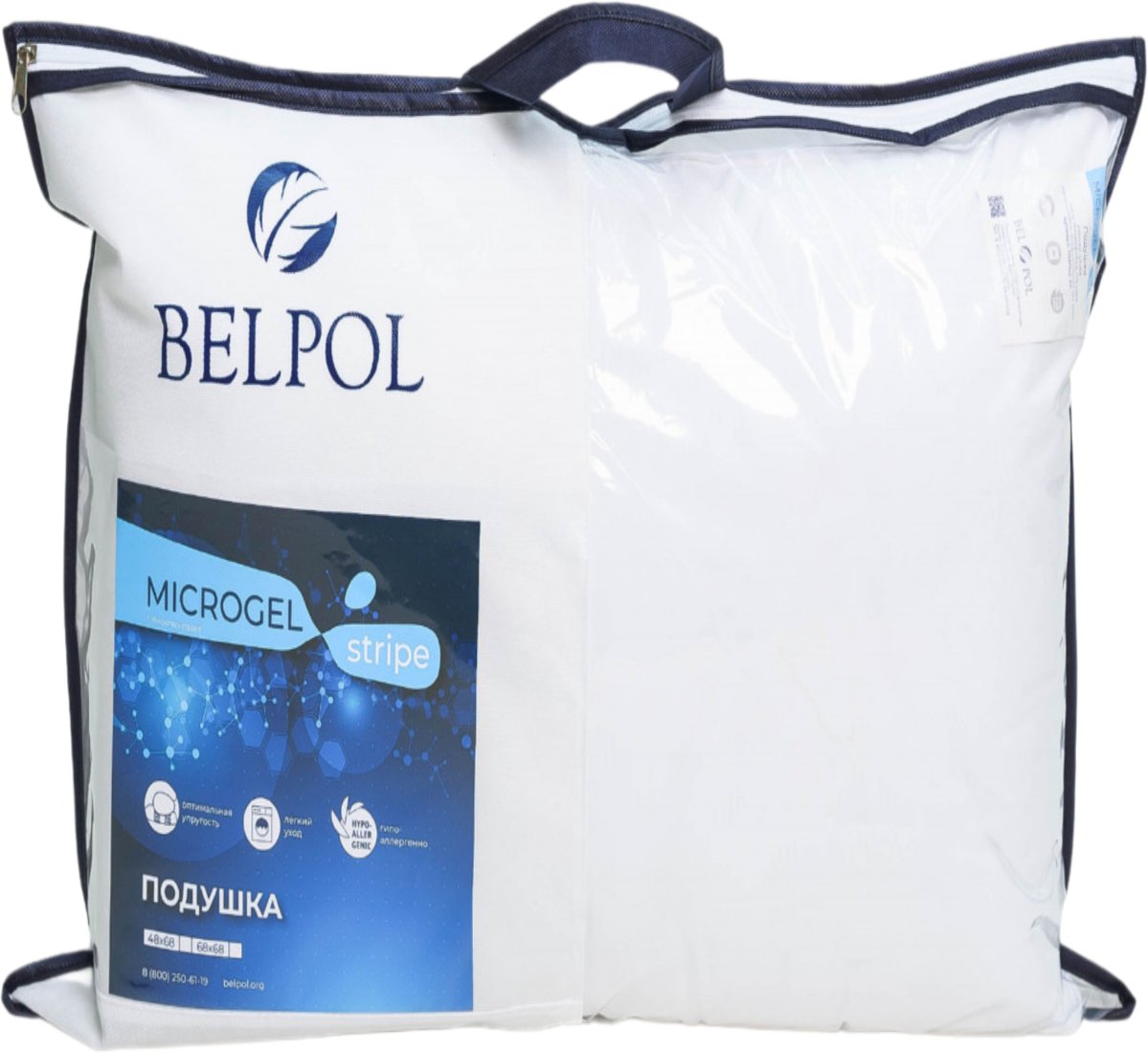 

Спальная подушка Belpol Microgel Stripe 68x68 ПМРмс-7