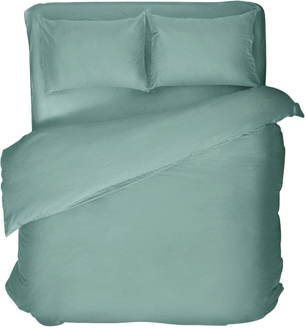 Евро комплект постельного белья Verossa Евро Melange Emerald VRM 2515 Emerald Д12 23