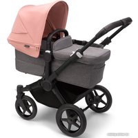 Универсальная коляска Bugaboo Donkey 5 Twin (Black/Grey/Morning Pink)