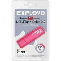 USB Flash Exployd 620 8GB (красный)
