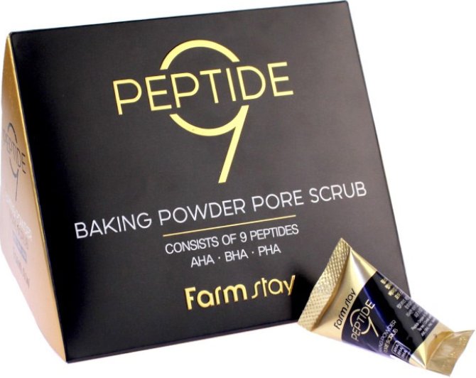 

FarmStay Скраб для лица Baking Powder Peptide 9 Pore Scrub 25x7 г