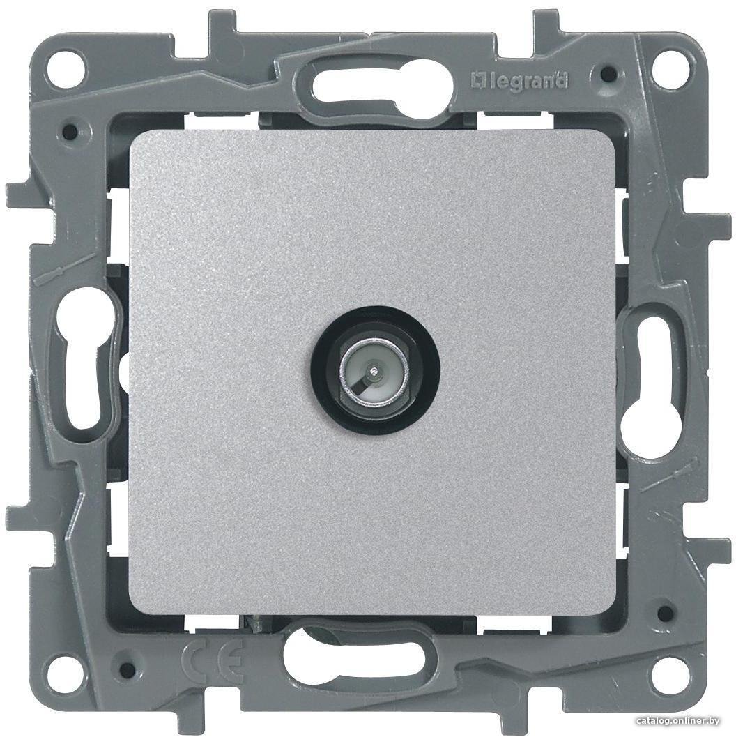 Розетка Legrand Etika 672463 (алюминий)