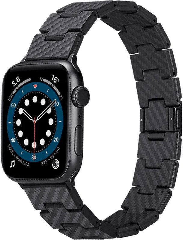 

Браслет Pitaka Carbon Fiber для Apple Watch (38/40/41/42/44/45/49 мм, retro)