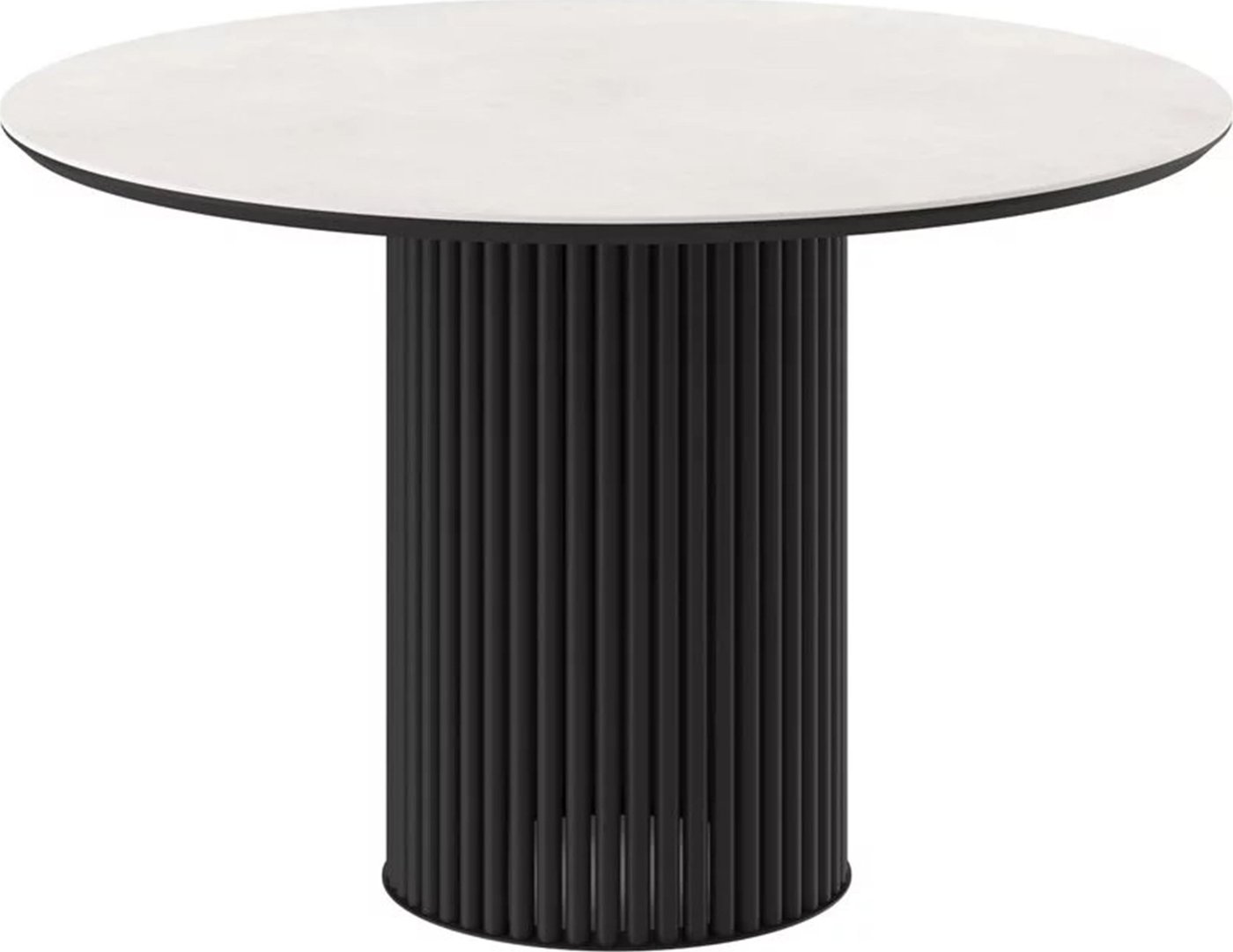 

Кухонный стол Мамадома Askar round-116 d116 (krater perla premium cer/черный)