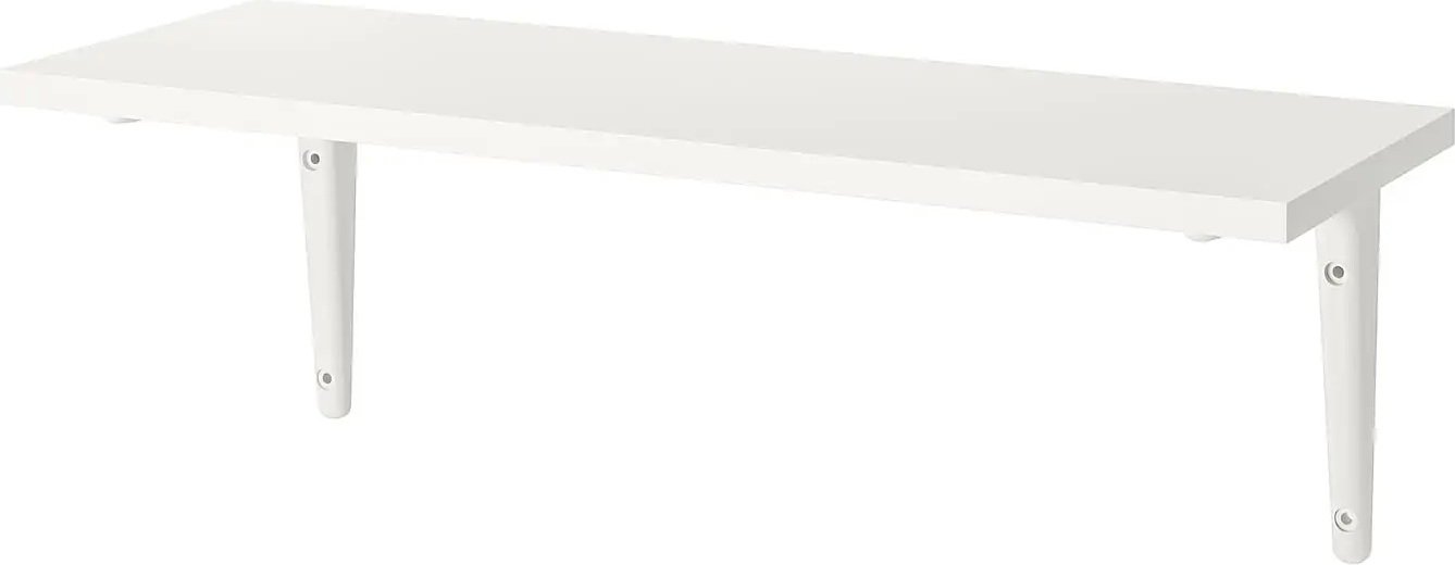 

Полка Ikea Бургульт 904.305.19 + Сиббгульт 504.502.41 (белый)