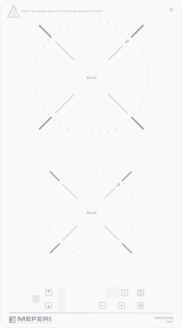 

Варочная панель Meferi MIH302WH Power