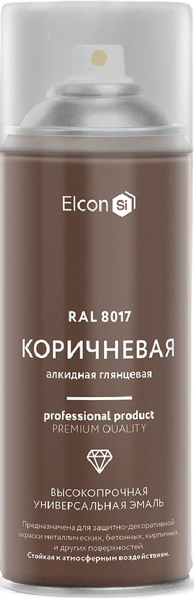 Эмаль Elcon Универсальная алкидная RAL 8017 0.52 л (глянцевый коричневый)