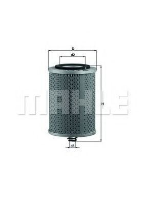 

Масляный фильтр Mahle Knecht OX71D
