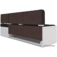 Угловой диван Мебель-АРС Ганновер правый 208x82x133 (велюр черный НВ-178 17)