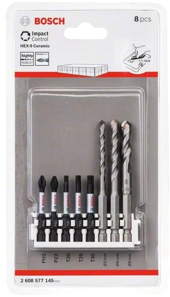 

Набор бит и сверл Bosch 2608577145 (8 предметов)