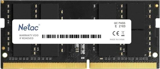 

Оперативная память Netac Basic 8ГБ DDR5 SODIMM 4800 МГц NTBSD5N48SP-08