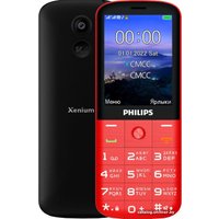 Кнопочный телефон Philips Xenium E227 (красный)