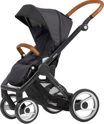 Коляска прогулочная «книга» Mutsy Evo Urban Nomad (прогулка, рама black cognac, dark grey)
