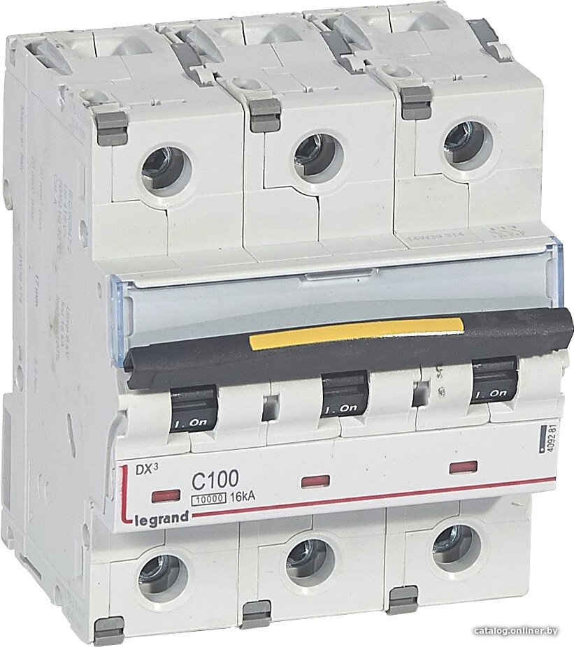 

Выключатель автоматический Legrand DX3 3P C 100A 16kA 4.5M 409281