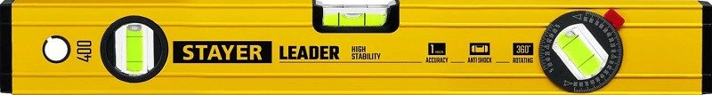 Уровень строительный Stayer Leader 3466-040_z01